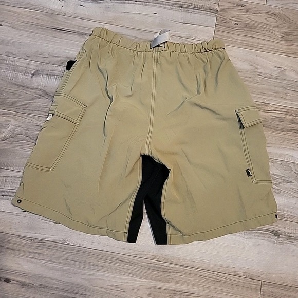 Zoic Short Mens XL Khaki Cargo Ripstop Mountain Bike Cycing Adjustable Waist - Picture 4 of 13